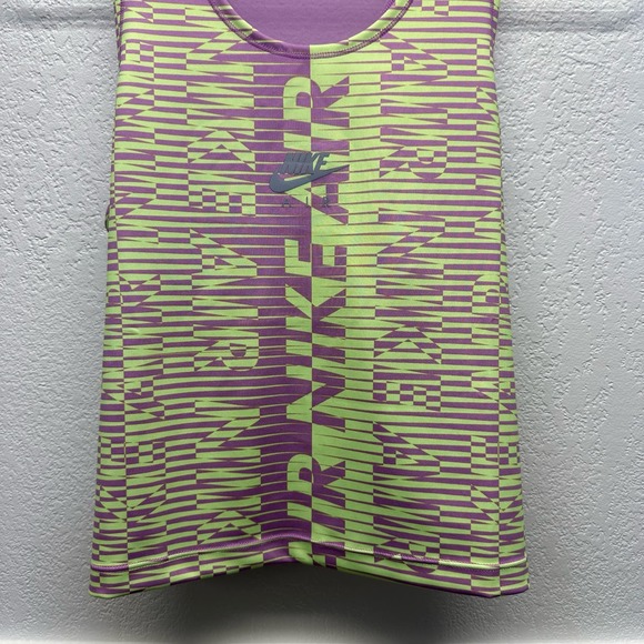 Nike Air Dri-Fit Women’s Sz Med Athletic Tank Top Green & Purple NWOT, V498 - Picture 6 of 14